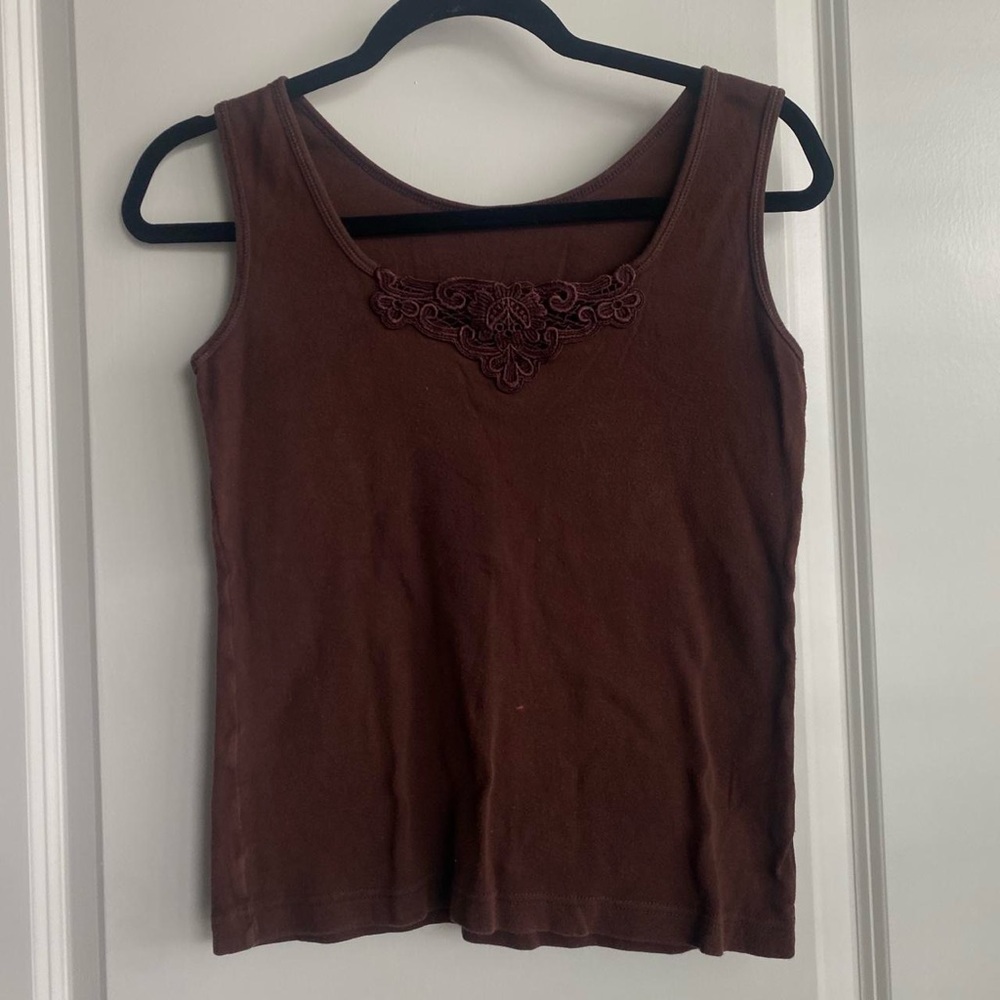 tank top with embroidery